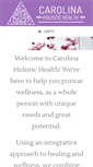 Mobile Screenshot of carolinaholistichealth.com
