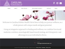 Tablet Screenshot of carolinaholistichealth.com